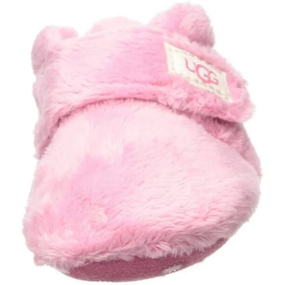 UGG Women's Bixbee Terry Cloth Baby Booties, Pink Size 4I/5I (12-18M) - Picture 3 of 7